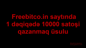 Bir dəqiqə ərzində 10 000 satoşi qazanmaq