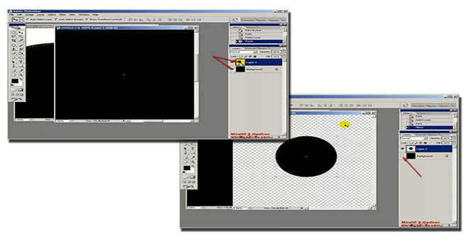 Elliptical Marquee Tool alətinin izahı