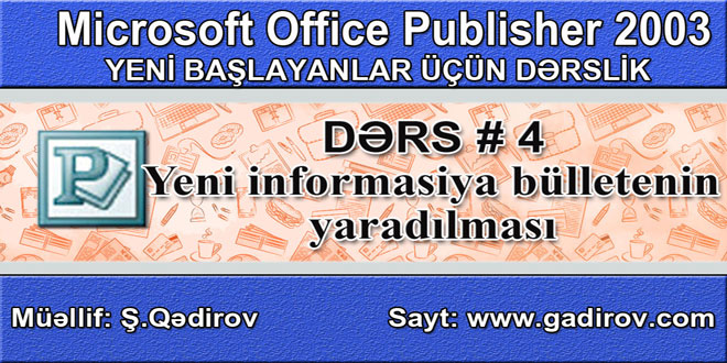 Yeni informasiya bülletenin yaradılması Yeni informasiya bülletenin yaradılması
