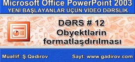 Obyektin formatlaşdırılması