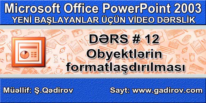 Obyektin formatlaşdırılması