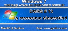 İş masasının elementləri