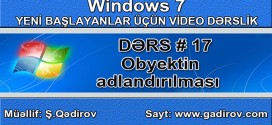 Obyektin adlandırılması