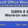 Word-ün ekranı