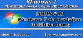 Windows 7-də qovluğun tərkibinə baxış