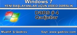Qadjetlər haqqında məlumat