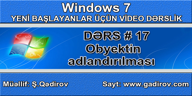 Obyektin adlandırılması