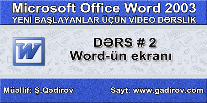 Word-ün ekranı