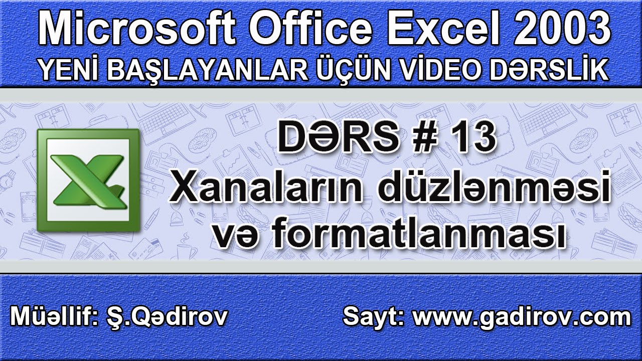 Xanaların düzlənməsi və formatlaşdırılması