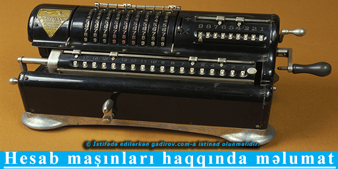 Hesab maşınları haqqında məlumat