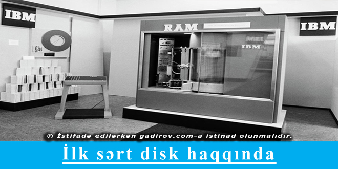 İlk sərt disk haqqında