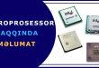 Mikroprosessor haqqında məlumat