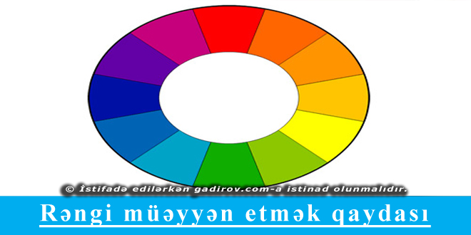 Rəngi müəyyən etmək qaydası