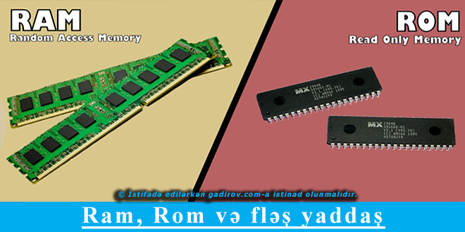 Ram, Rom və fləş yaddaş