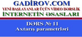 İnternetdə axtarış və axtarış parametrləri