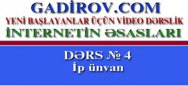İp ünvan haqqında məlumat