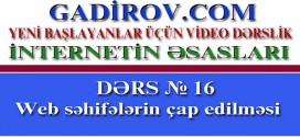 Web-səhifələrin çap edilməsi