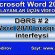 Word 2010 proqramının interfeysi