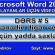 Digər versiyalı Word proqramı üçün yadda saxlamaq