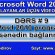 Word 2010 proqramında sənədin bağlanması
