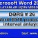 Word 2010 proqramında interval anlayışı