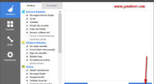 İnternetdən köçürülmüş lazımsız faylların Ccleaner proqramı ilə silinməsi