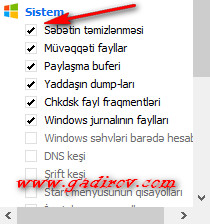 Lazımsız faylların Ccleaner proqramı ilə silinməsi