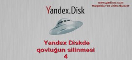 Yandex Diskdə qovluğun silinməsi