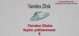 Yandex Diskə faylın yüklənməsi