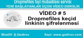 Dropmefiles keçid linkinin şifrələnməsi