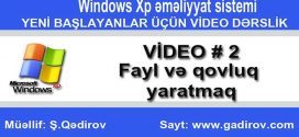 Fayl və qovluq yaratmaq