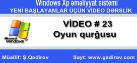Windows Xp-də oyun qurğusu