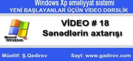 Windows Xp-də sənədlərin axtarışı