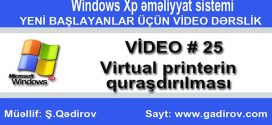 Virtual printerin quraşdırılması