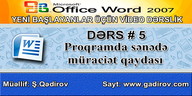 Proqramda sənədə müraciət qaydası