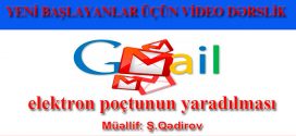 Gmail elektron poçtunun yaradılması