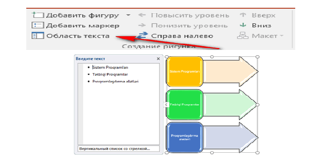 SmartArt rəsmlərin formatlanması