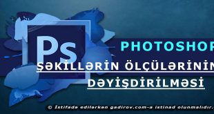 Şəkillərin ölçülərinin dəyişdirilməsi