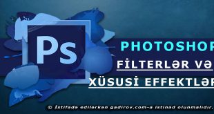Photoshop-da filterlər və xüsusi effektlər
