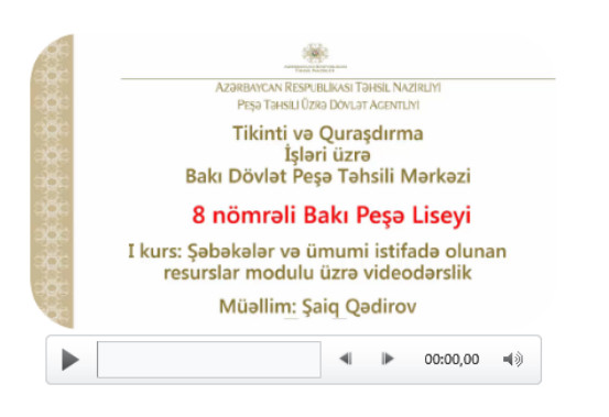 Təqdimata video faylların əlavə olunması