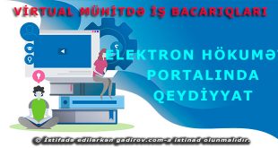 Elektron hökumət portalında qeydiyyat