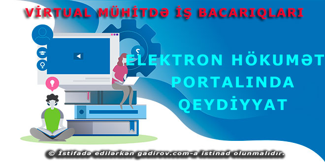 Elektron hökumət portalında qeydiyyat