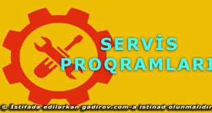 Servis Proqramları haqqında