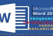 Word 2016 dəyişikliklərin yadda saxlanılması