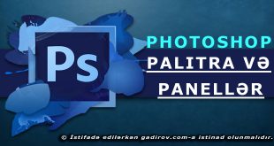 Adobe Photoshop-da palitra və panellər