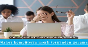 Gözləri kompüterin mənfi təsirindən qorumaq