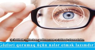 Gözləri qorumaq üçün nələr etmək lazımdır?