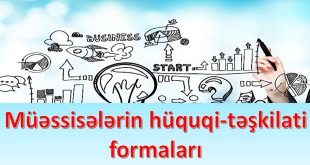 Müəssisələrin hüquqi–təşkilati formaları