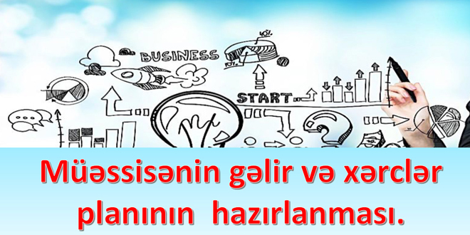 Müəssisənin gəlir və xərclər planının hazırlanması