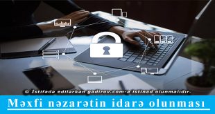 Məxfi nəzarətin idarə olunması